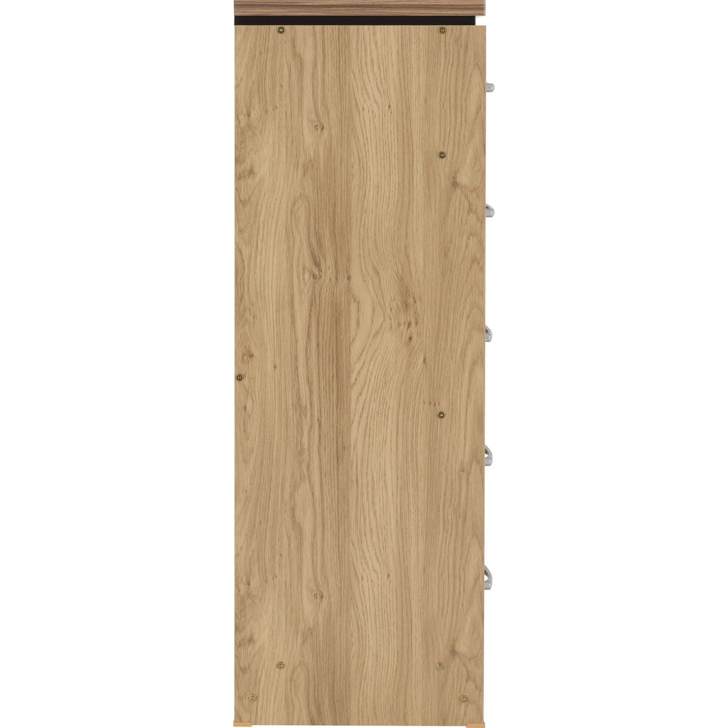 Charles 5 Drawer Narrow Chest - Oak Effect Veneer