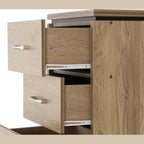 Charles 5 Drawer Narrow Chest - Oak Effect Veneer