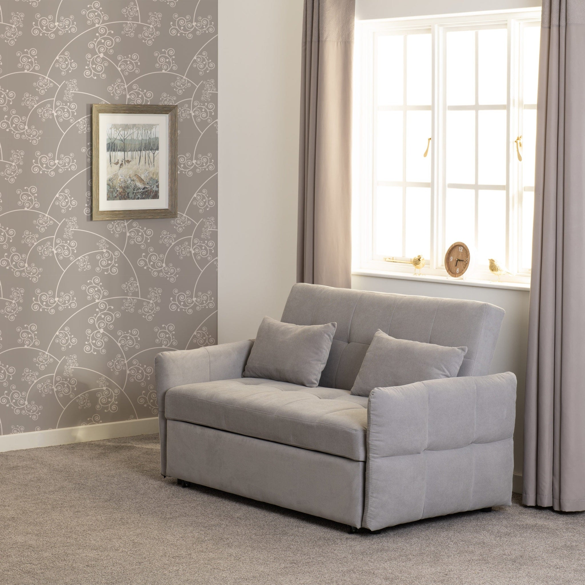 Chelsea Sofa Bed - Silver Grey Fabric