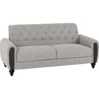 Chester 3+2 Suite - Light Grey Fabric