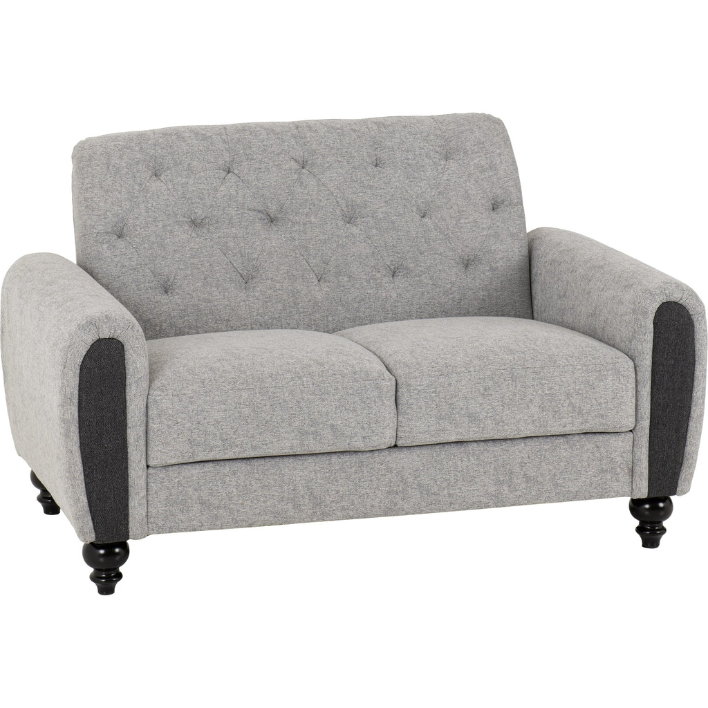 Chester 3+2 Suite - Light Grey Fabric
