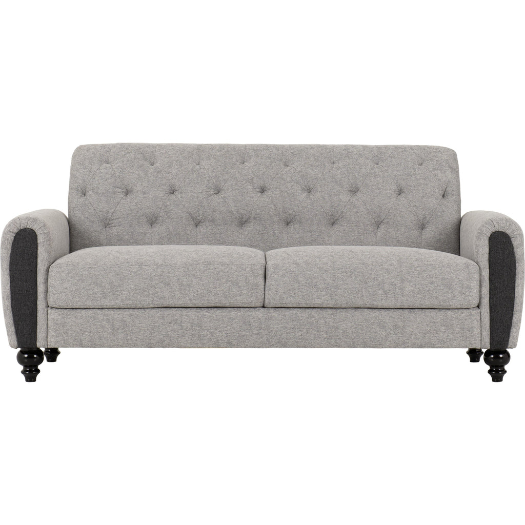Chester 3+2 Suite - Light Grey Fabric