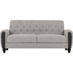 Chester 3+2 Suite - Light Grey Fabric