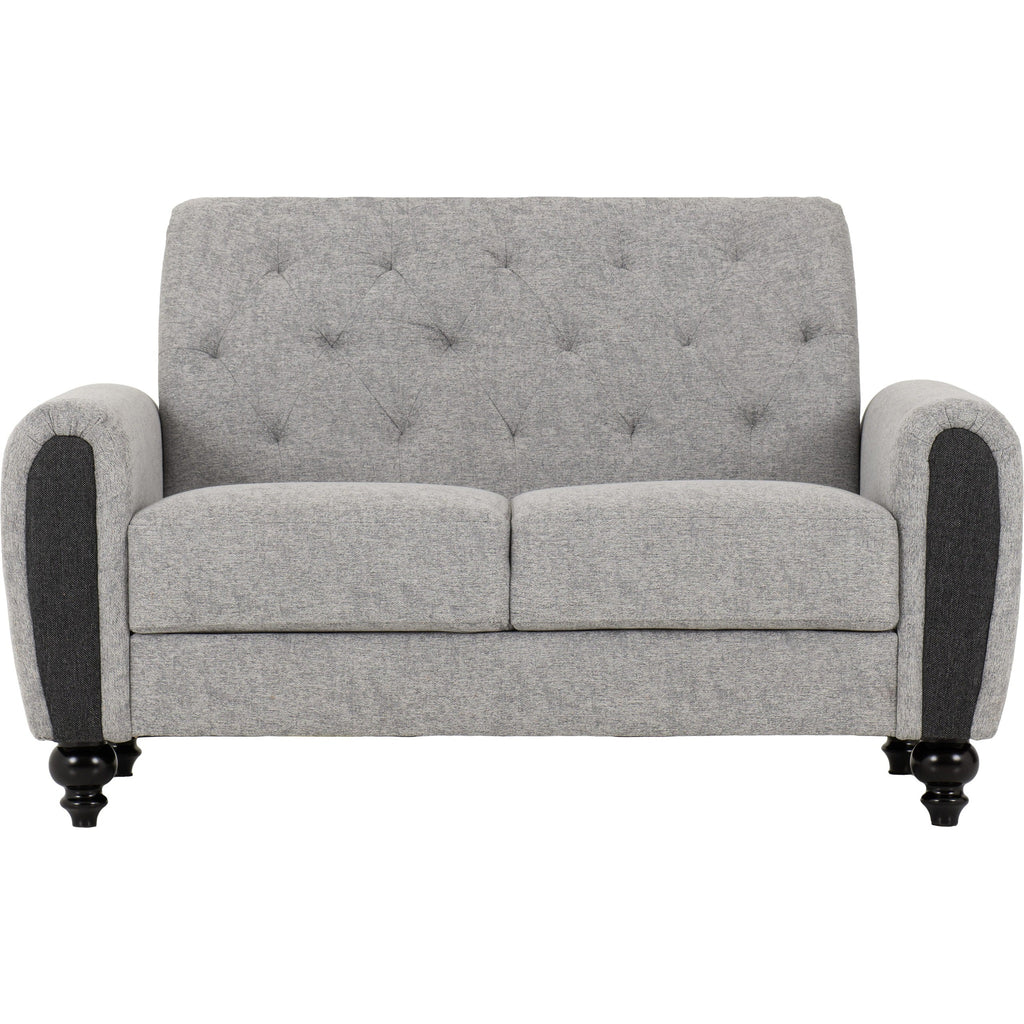 Chester 3+2 Suite - Light Grey Fabric