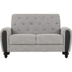 Chester 3+2 Suite - Light Grey Fabric