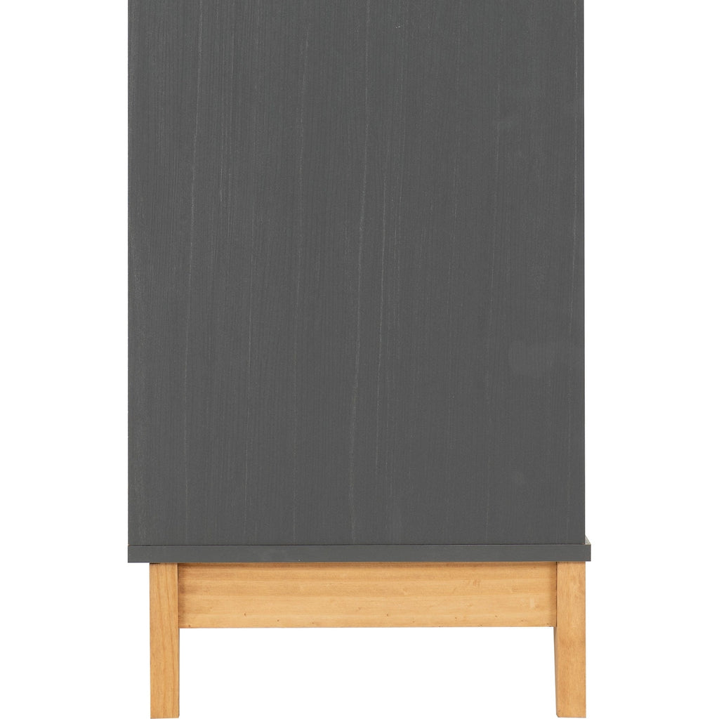 Cleveland 3 Drawer Chest - White/Grey Metal Effect