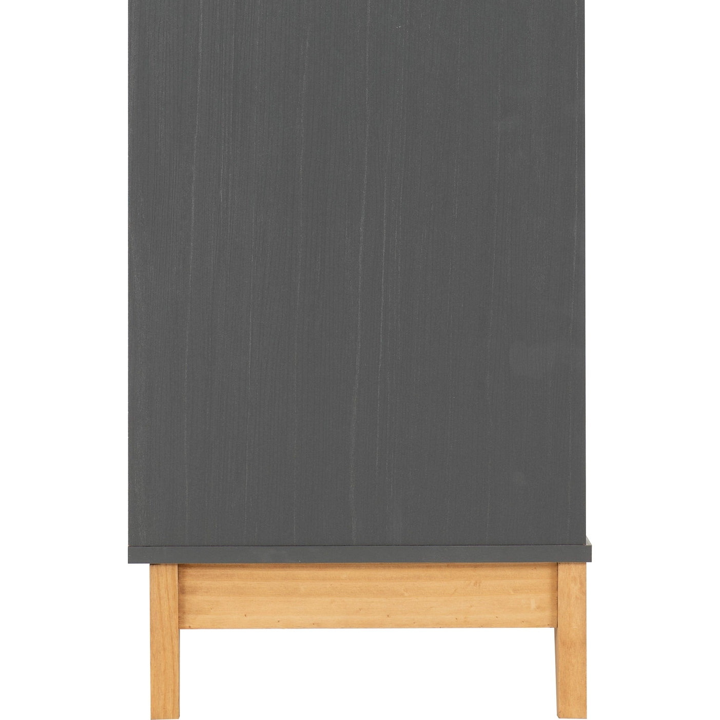 Cleveland 3 Drawer Chest - White/Grey Metal Effect