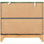 Cleveland 3 Drawer Chest - White/Grey Metal Effect