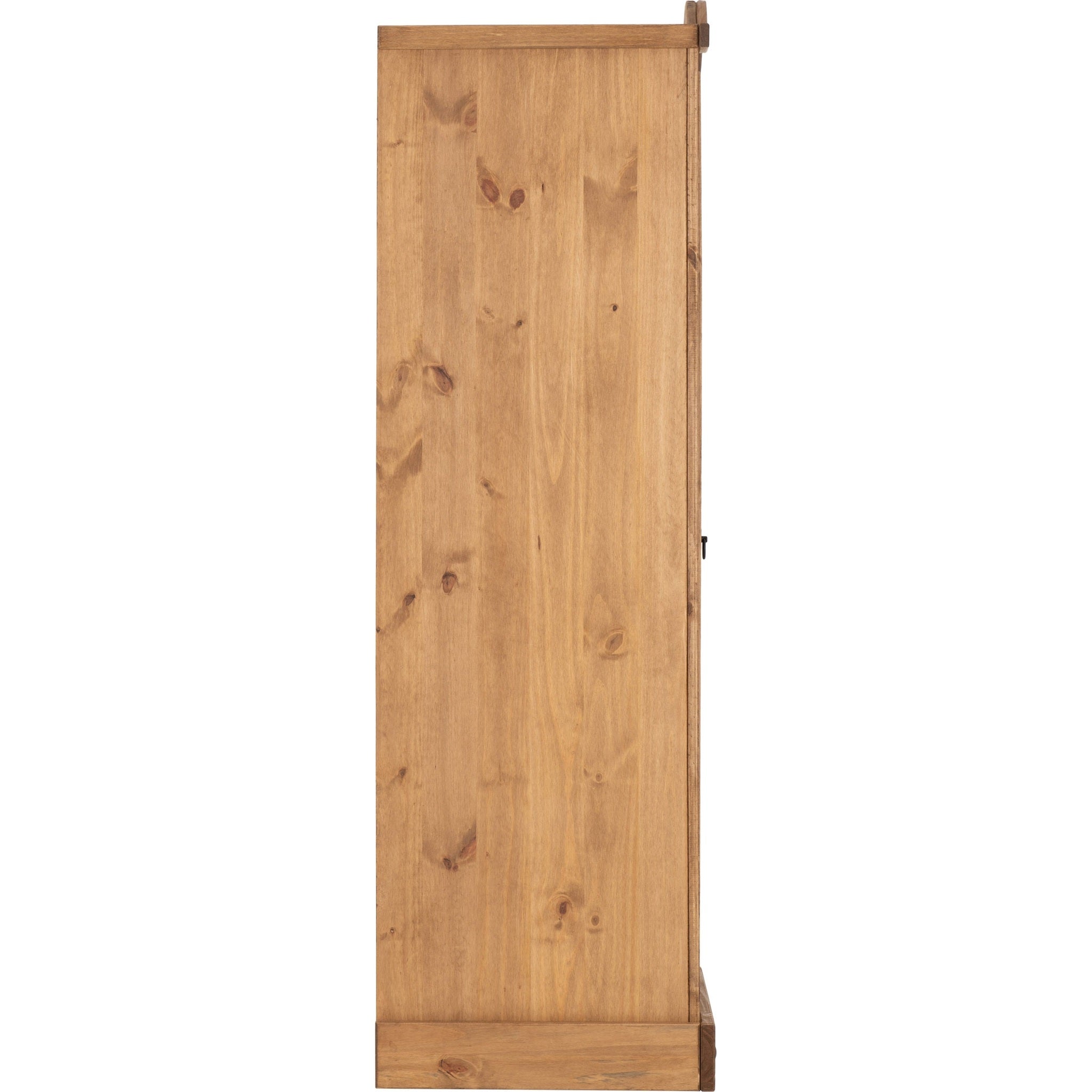 Corona 1 Door Wardrobe - Distressed Waxed Pine