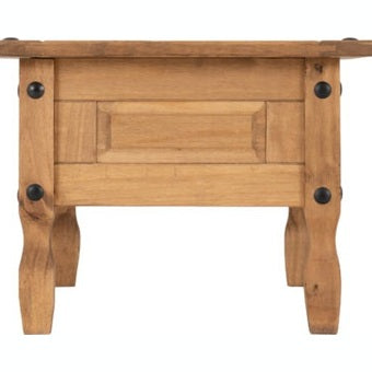 Corona 1 Drawer Coffee Table - Distressed Wax Pine