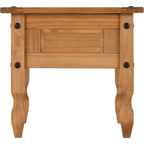 Corona 1 Drawer Lamp Table - Distressed Waxed Pine