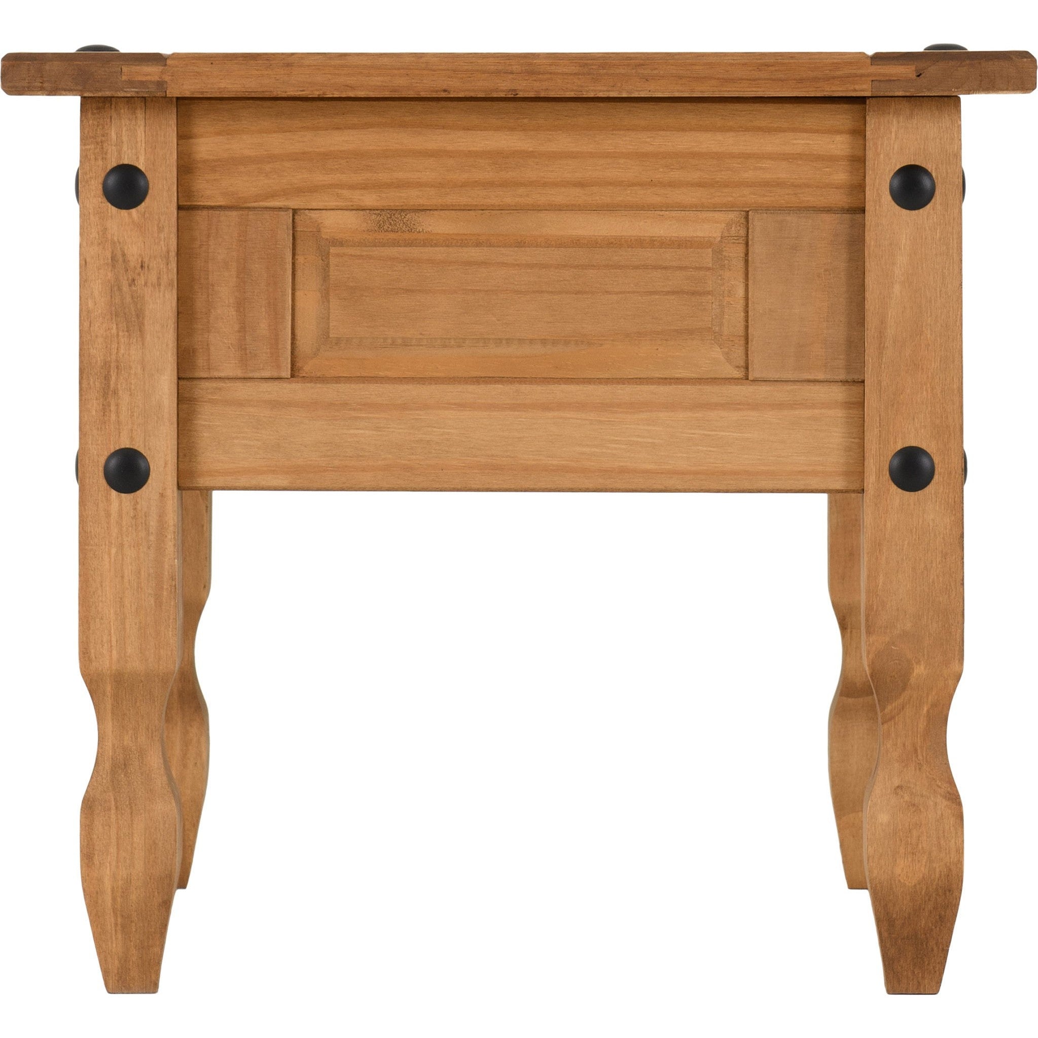 Corona 1 Drawer Lamp Table - Distressed Waxed Pine