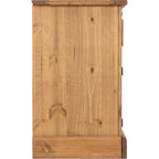 Corona 2 Door 2 Drawer Sideboard - Distressed Waxed Pine