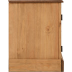Corona 2 Door Flat Screen Tv Unit - Distressed Waxed Pine