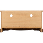 Corona 2 Drawer Flat Screen Tv Unit No Shelf - Distressed Waxed Pine