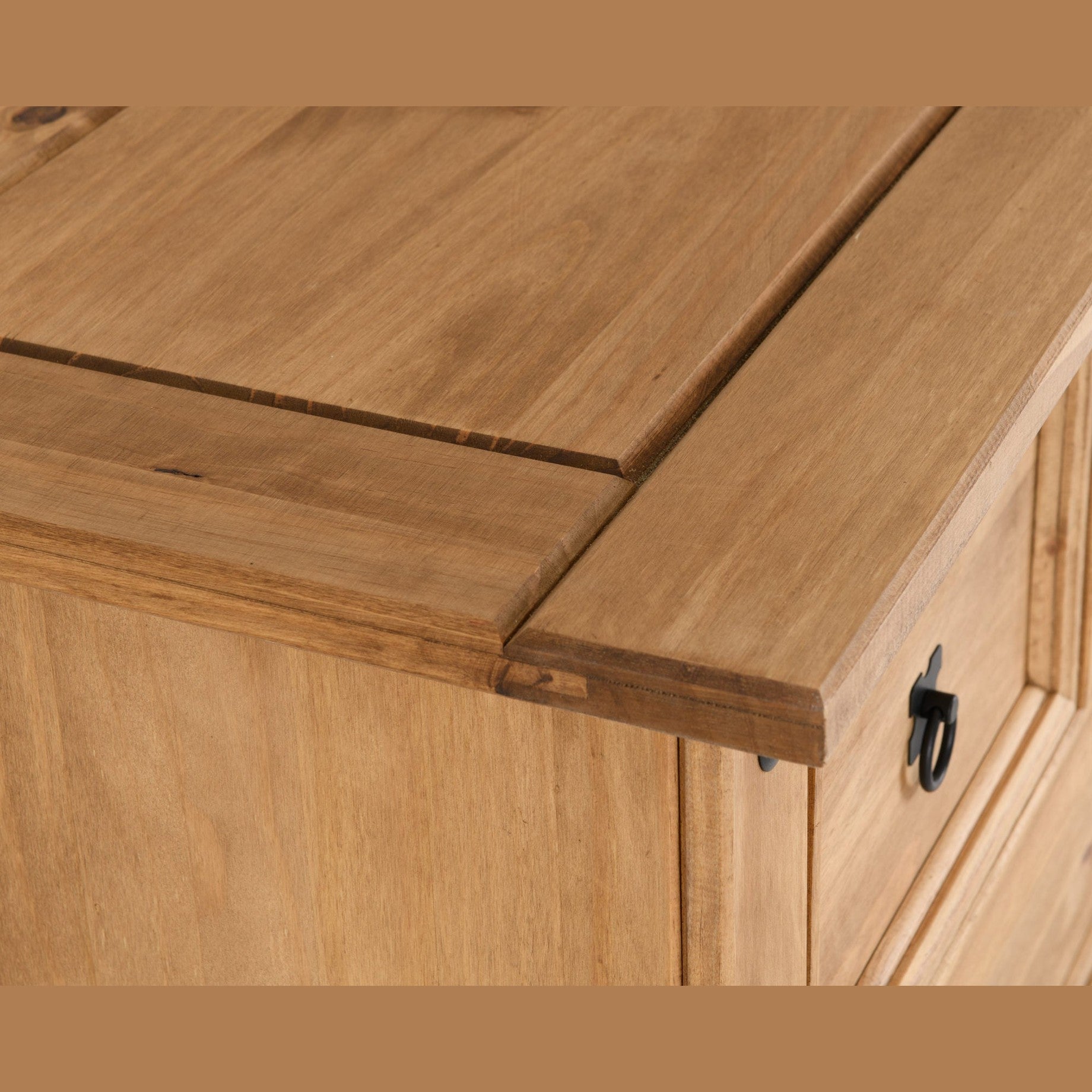 Corona 2+2 Drawer Chest - Distressed Waxed Pine