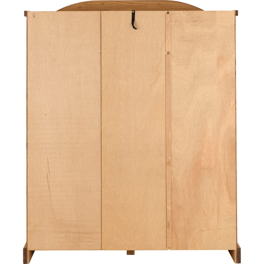Corona 3 Door Wardrobe - Distressed Waxed Pine