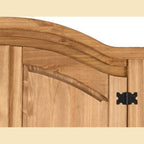 Corona 3 Door Wardrobe - Distressed Waxed Pine