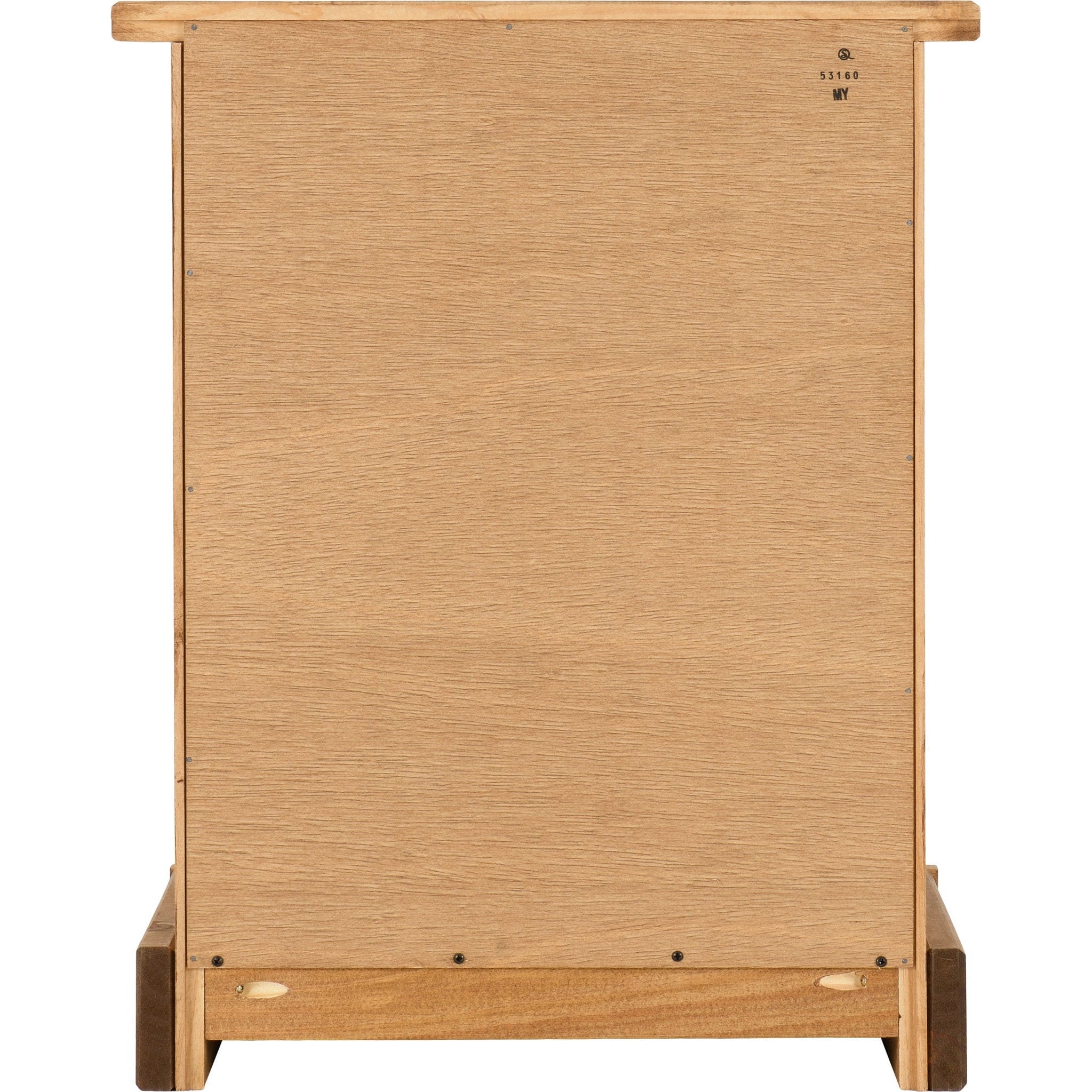 Corona 3 Drawer Bedside - Distressed Waxed Pine