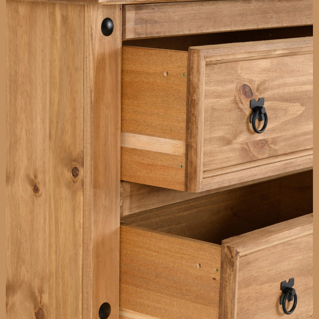 Corona 3 Drawer Chest - Distressed Waxed Pine