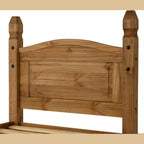 Corona 3' High End Bed - Distressed Waxed Pine