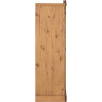 Corona 4 Door Wardrobe - Distressed Waxed Pine