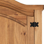 Corona 4 Door Wardrobe - Distressed Waxed Pine