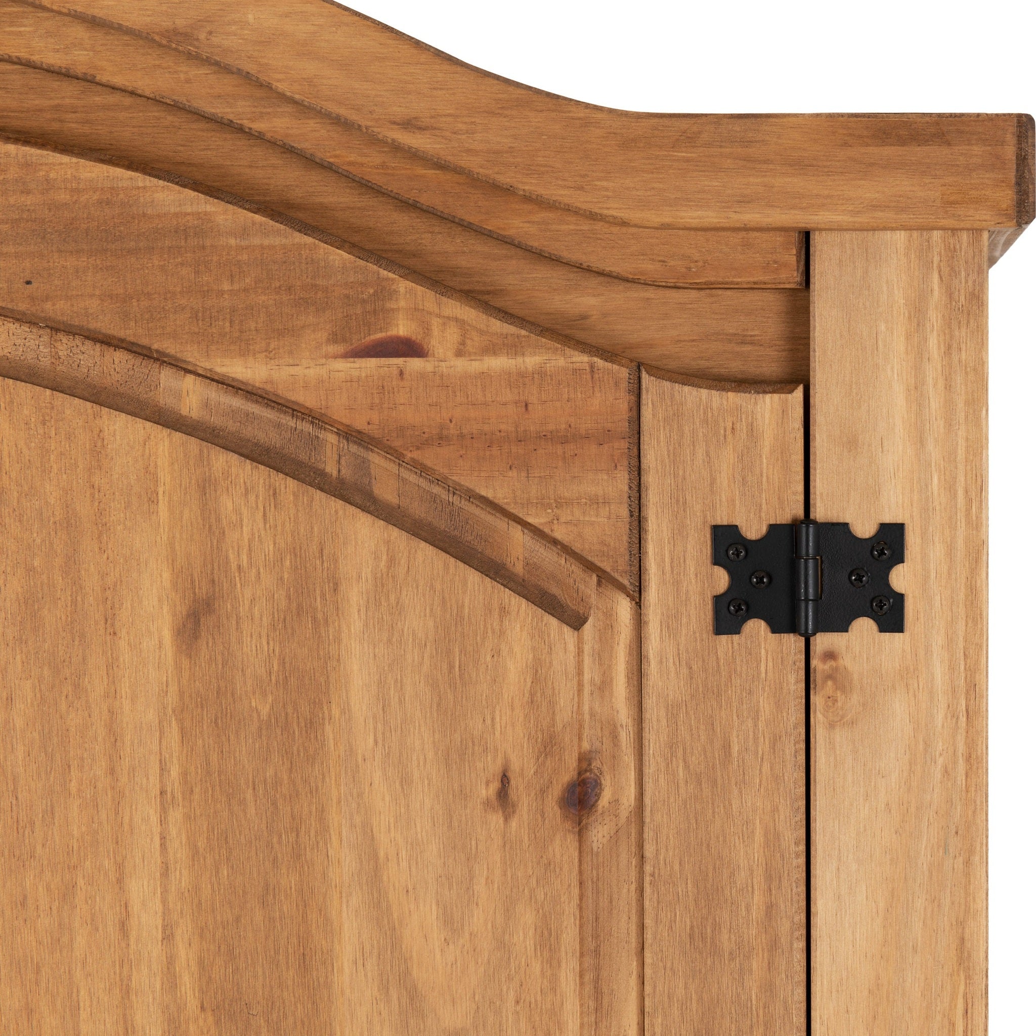 Corona 4 Door Wardrobe - Distressed Waxed Pine