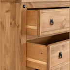 Corona 4 Drawer Chest - Distressed Waxed Pine