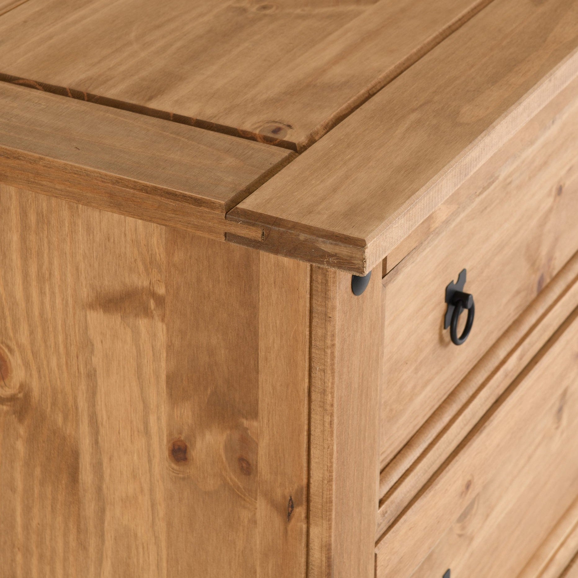 Corona 4 Drawer Chest - Distressed Waxed Pine