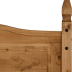 Corona 4'6" Low End Bed - Distressed Waxed Pine