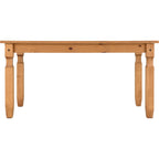 Corona 5' Dining Set X4 Chairs - Distressed Waxed Pine