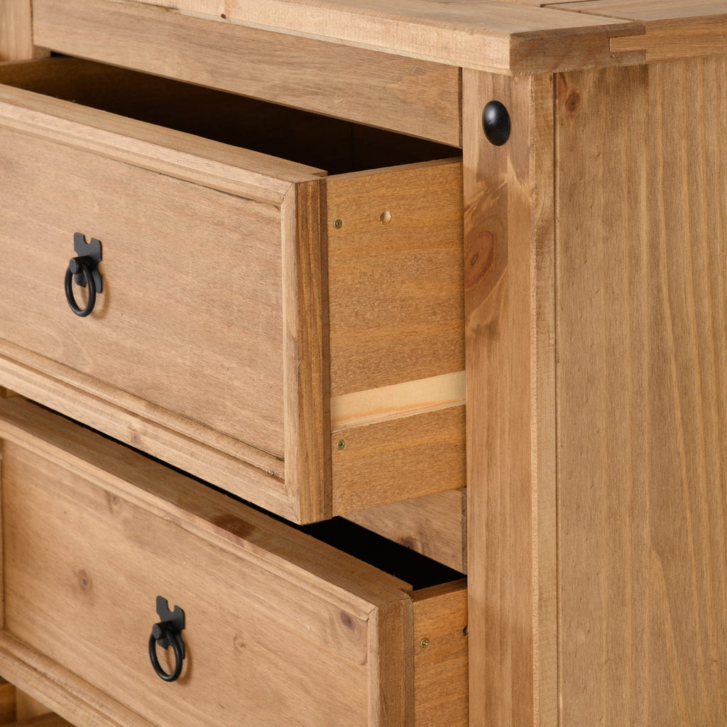 Corona 6 Drawer Chest - Distressed Waxed Pine