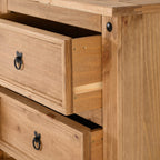 Corona 6 Drawer Chest - Distressed Waxed Pine