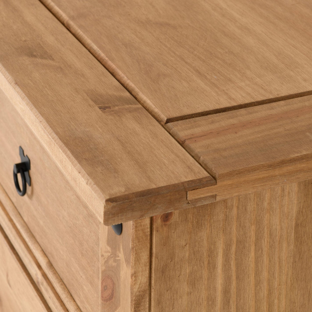 Corona 6 Drawer Chest - Distressed Waxed Pine