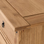 Corona 6 Drawer Chest - Distressed Waxed Pine