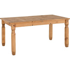 Corona Extending Dining Table - Distressed Waxed Pine