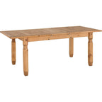 Corona Extending Dining Table - Distressed Waxed Pine