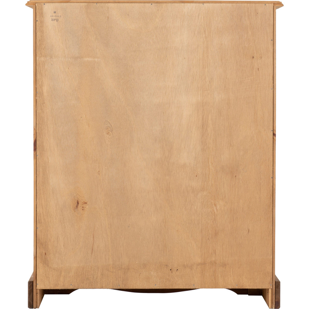 Corona Low Bookcase - Distressed Waxed Pine