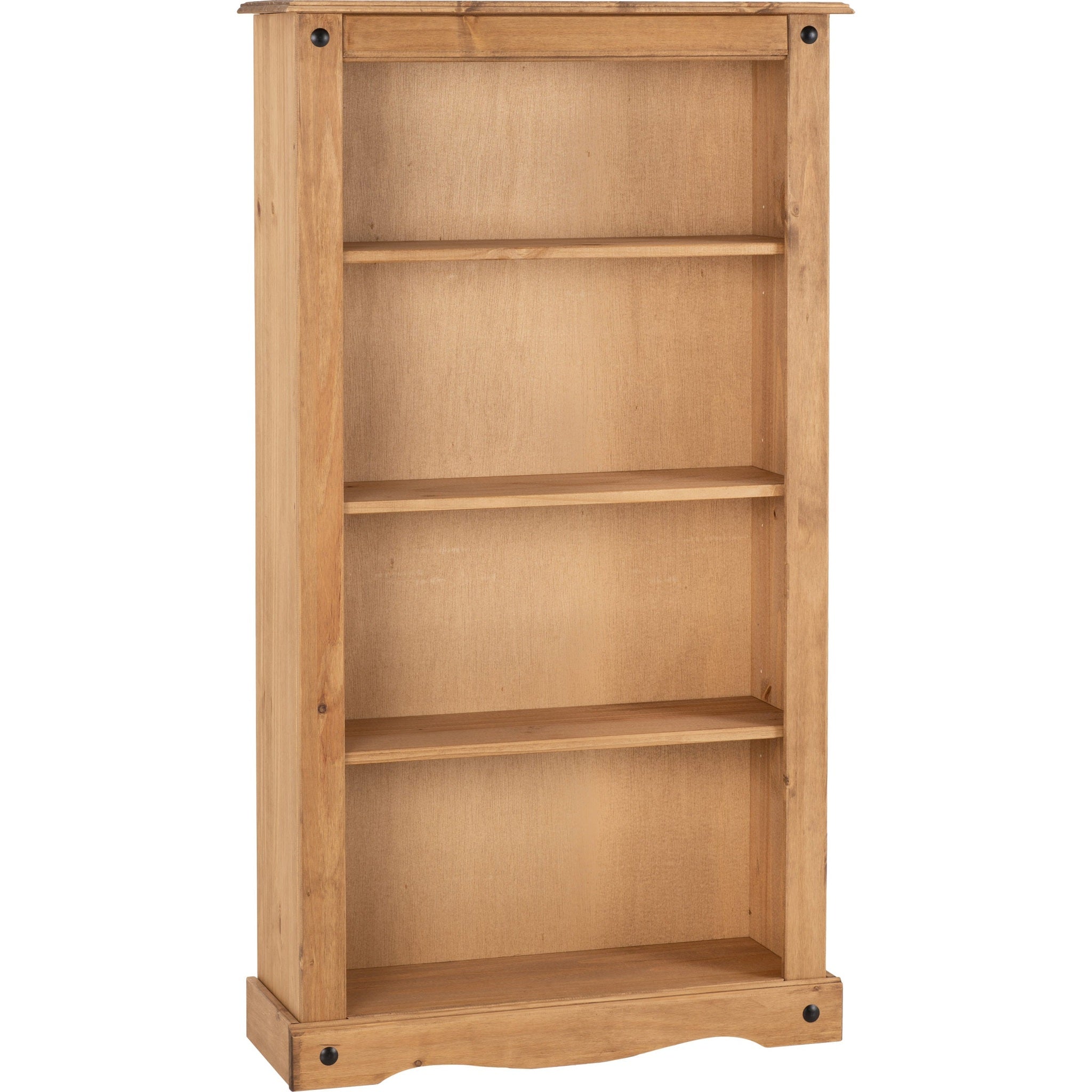 Corona Medium Bookcase - Distressed Waxed Pine