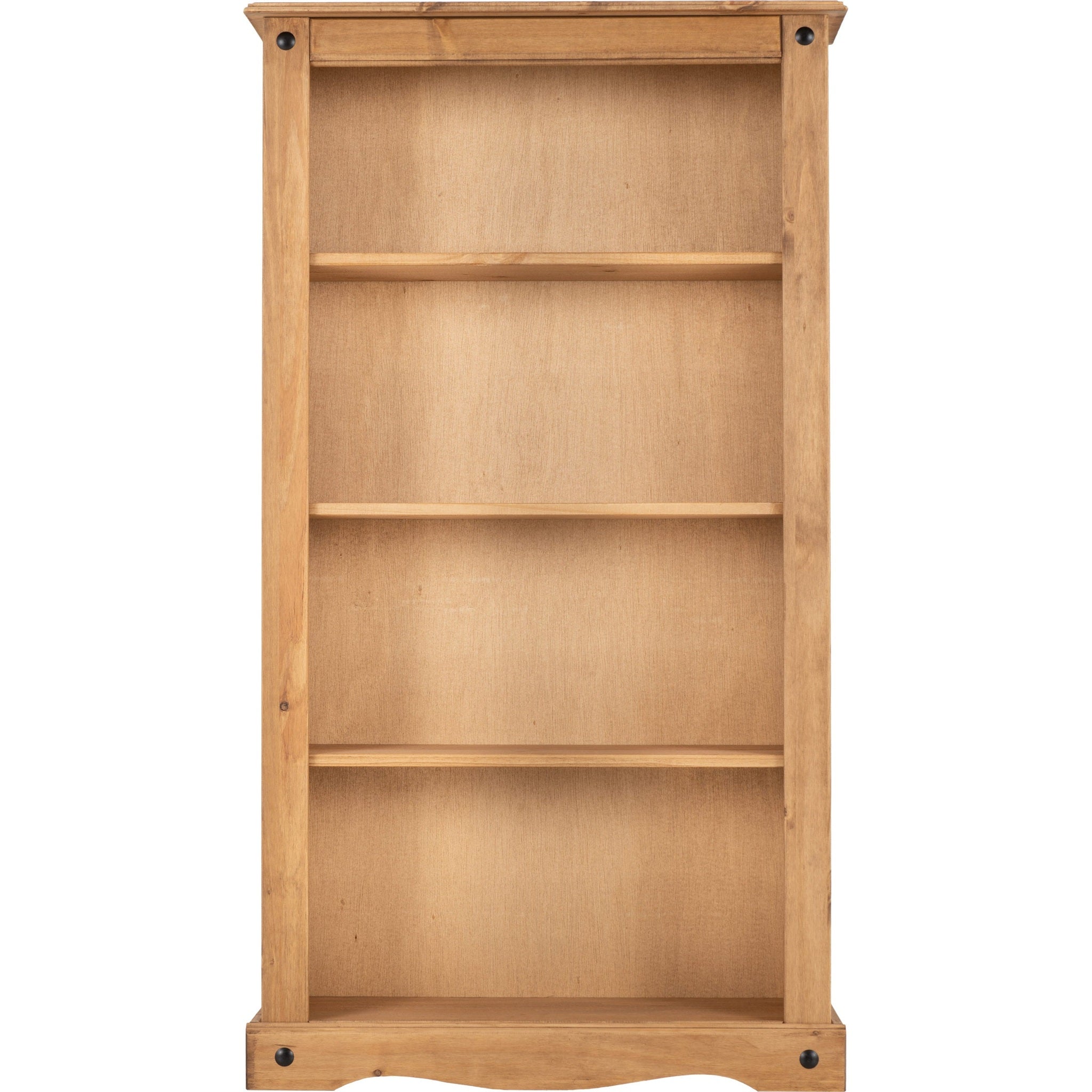 Corona Medium Bookcase - Distressed Waxed Pine