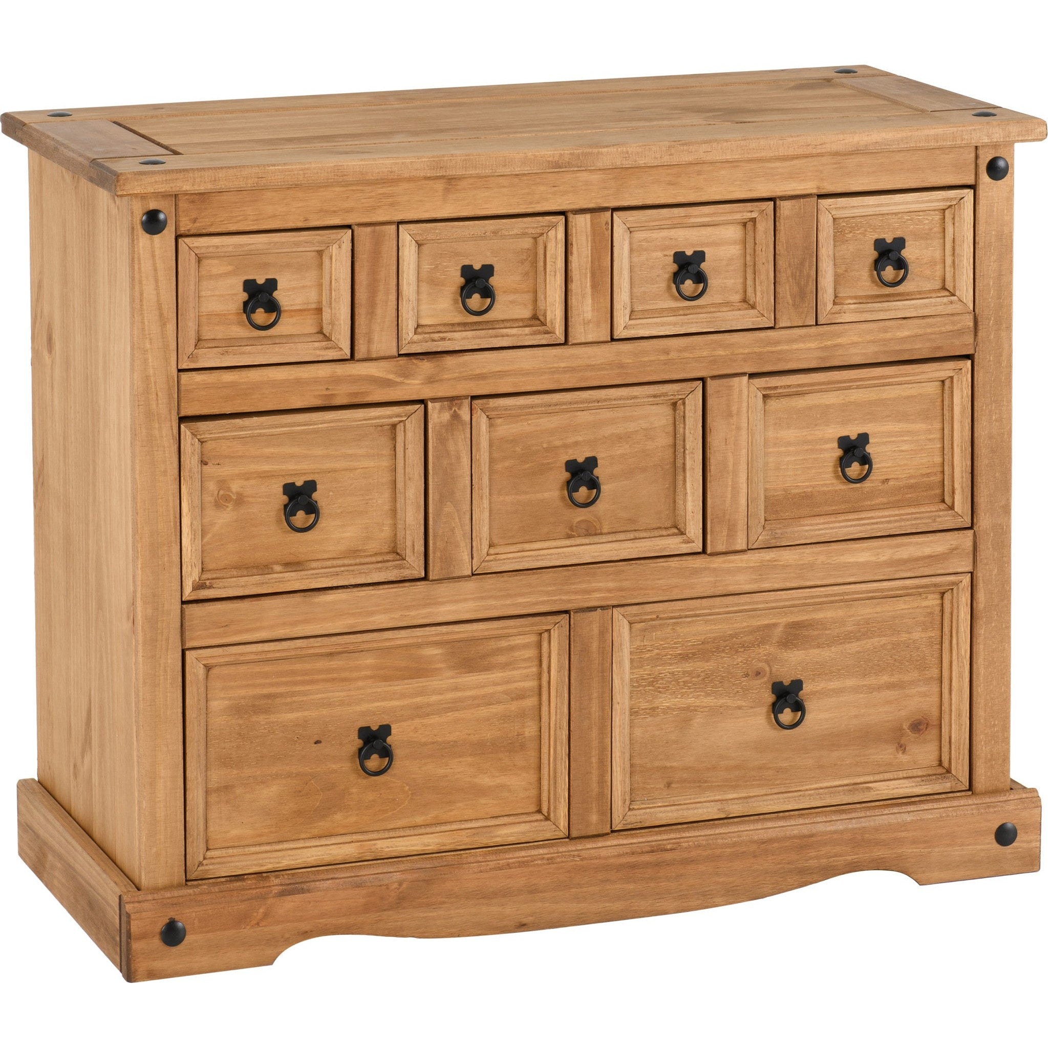 Corona Merchant Chest - Distressed Waxed Pine