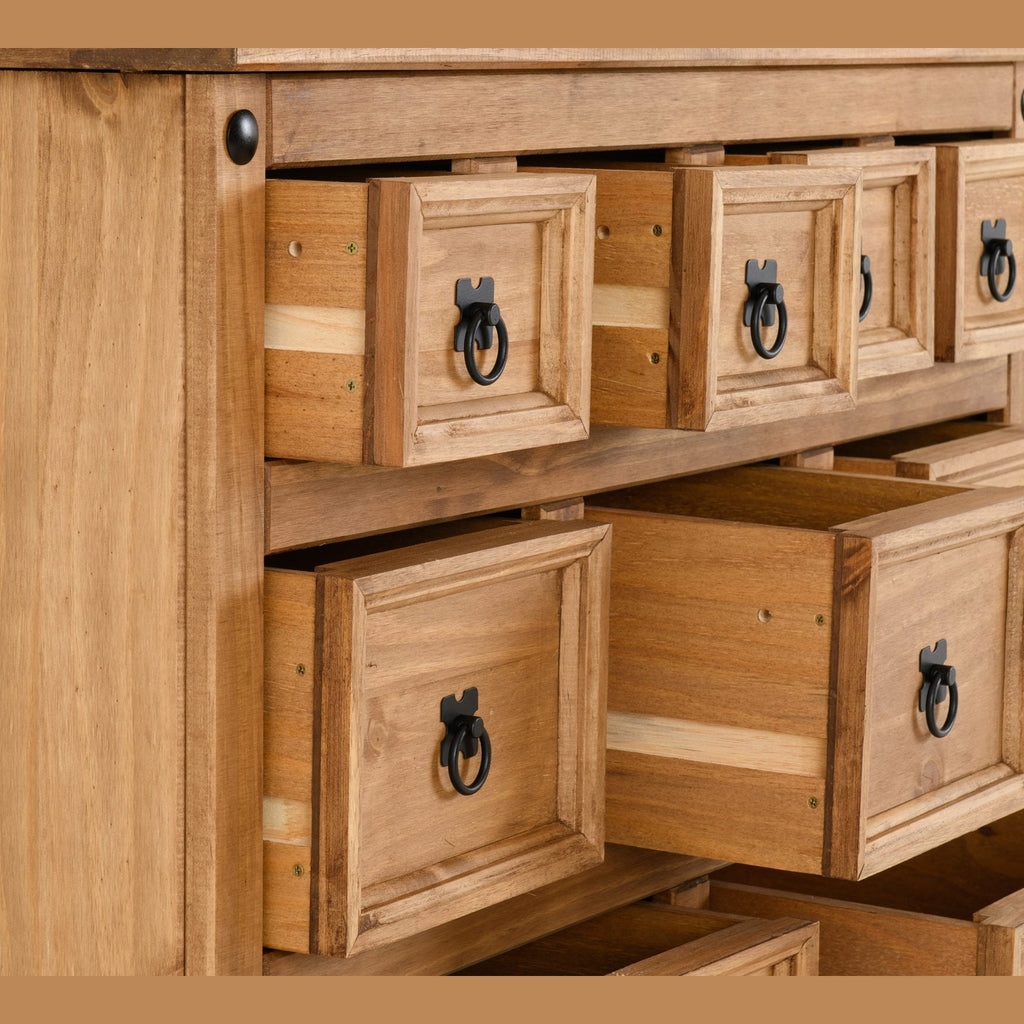 Corona Merchant Chest - Distressed Waxed Pine