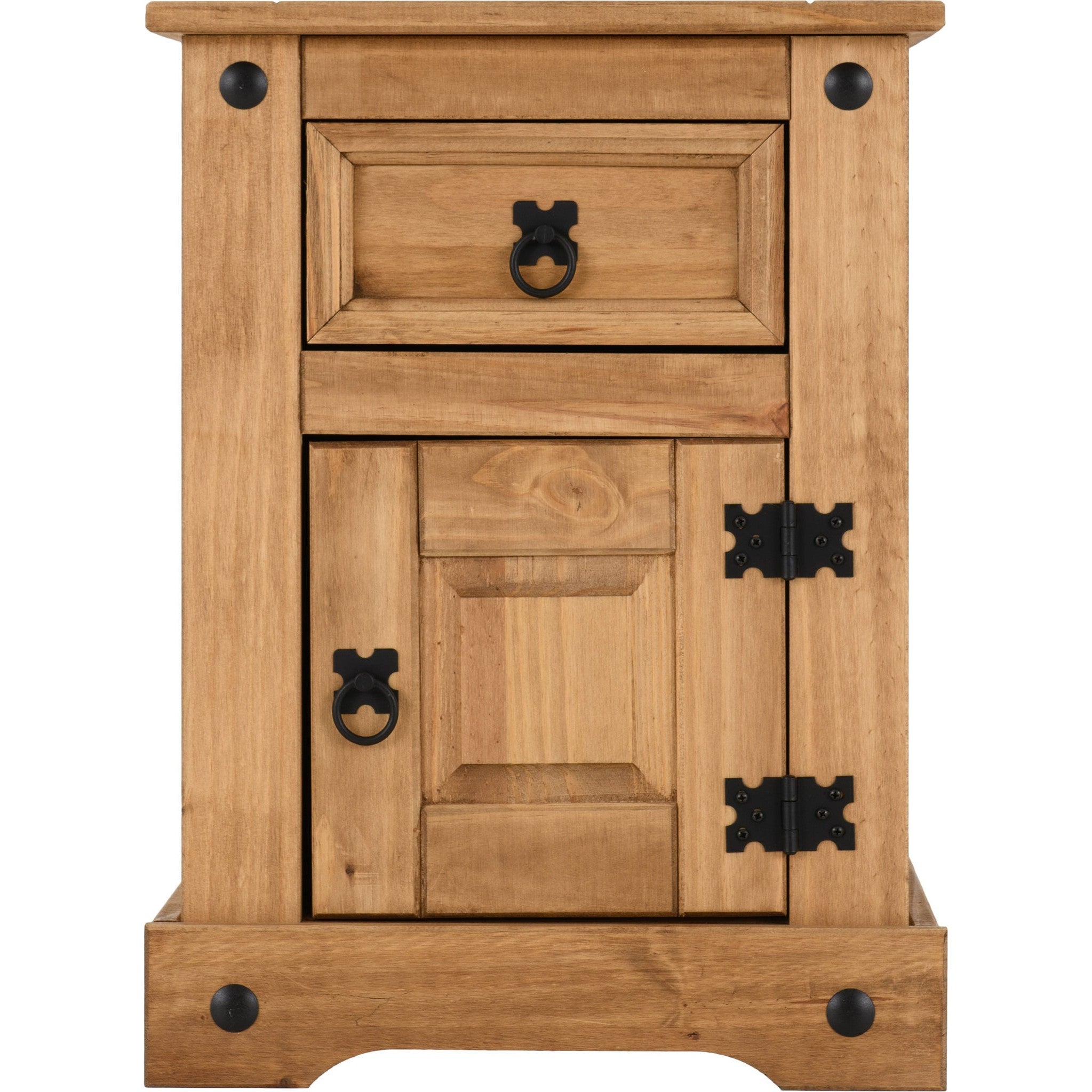 Corona Petite Bedside - Distressed Waxed Pine