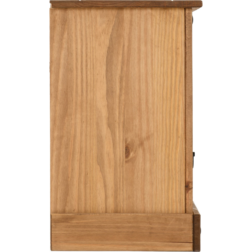 Corona Petite Bedside - Distressed Waxed Pine
