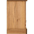 Corona Petite Bedside - Distressed Waxed Pine