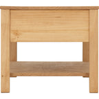 Corona Rattan 2 Drawer Coffee Table - Distressed Wax Pine/Rattan Effect