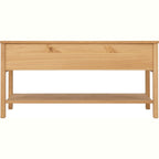 Corona Rattan 2 Drawer Coffee Table - Distressed Wax Pine/Rattan Effect
