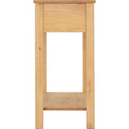 Corona Rattan 2 Drawer Console Table - Distressed Wax Pine/Rattan Effect
