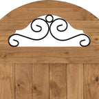 Corona Scroll 4'6" High End Bed - Distressed Waxed Pine